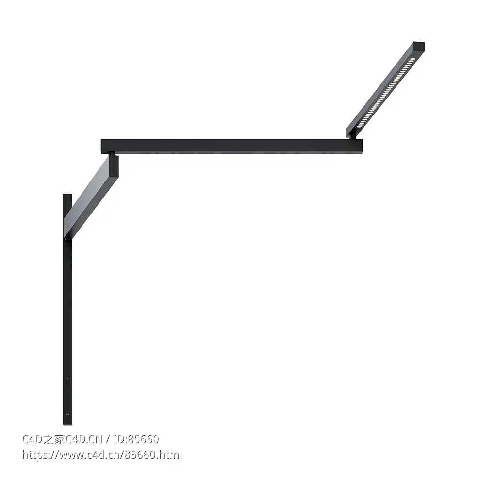 Flos黑旗专业壁灯3D模型素材下载Black Flag Pro Wall Lamp by Flos