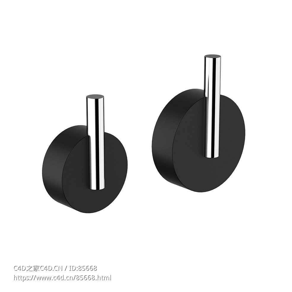 Decor Walther黑石挂钩3D模型素材下载Black Stone Hook by Decor Walther - C4D之家 - 0494.jpg