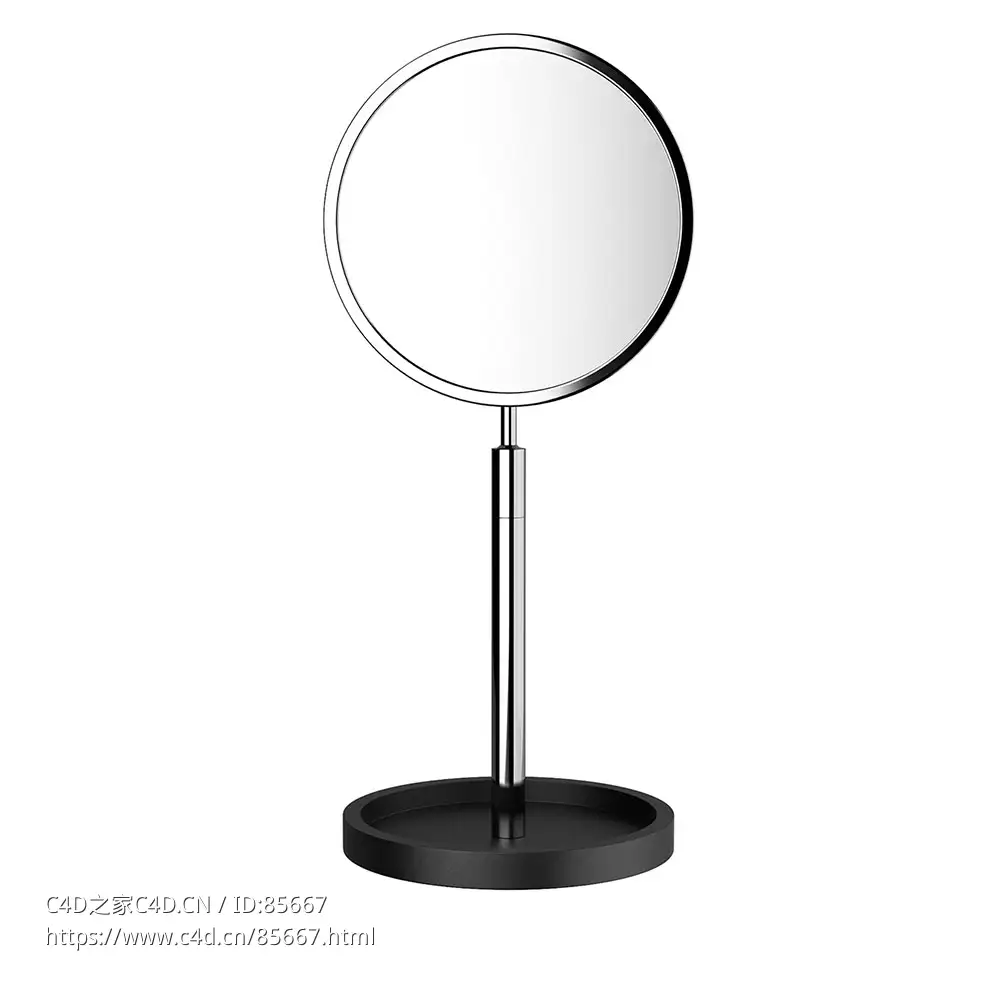 Decor Walther黑石化妆镜3D模型素材下载Black Stone Cosmetic Mirror by Decor Walthe