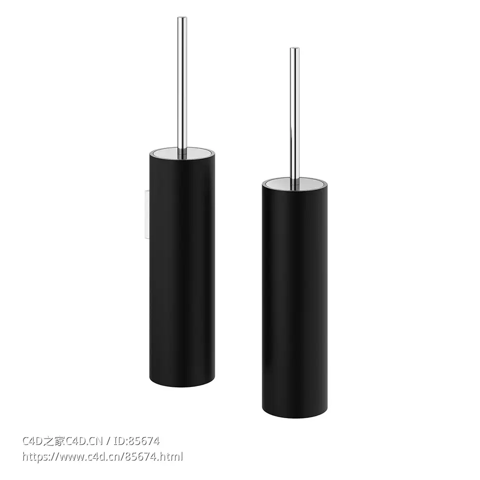 Decor Walther黑石马桶刷3D模型素材下载Black Stone Toilet Brush by Decor Walther