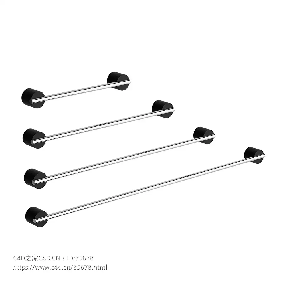德科沃特黑石系列毛巾杆浴室毛巾挂杆3D模型素材下载Black Stone Towel Rail by Decor - C4D之家 - 0504.jpg