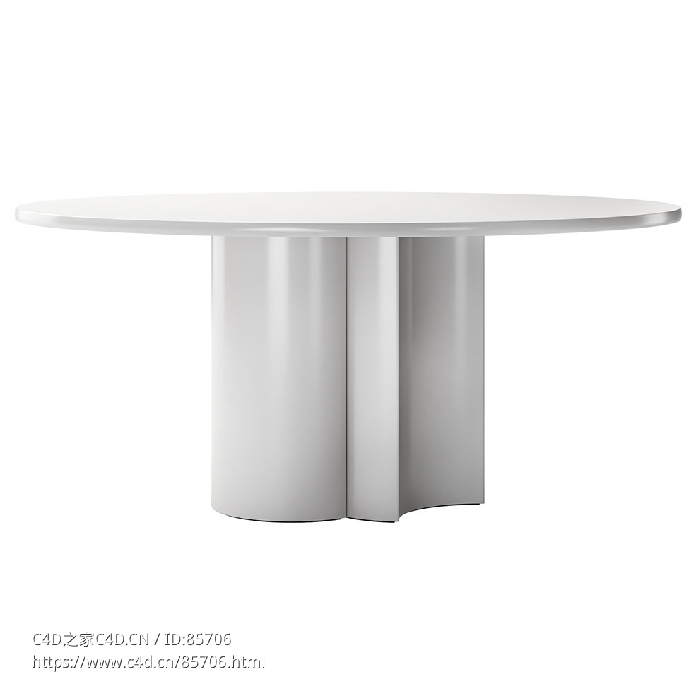 赞诺塔圆形餐桌现代餐桌3D模型素材下载Bol Round Table by Zanotta - C4D之家 - 0532.jpg