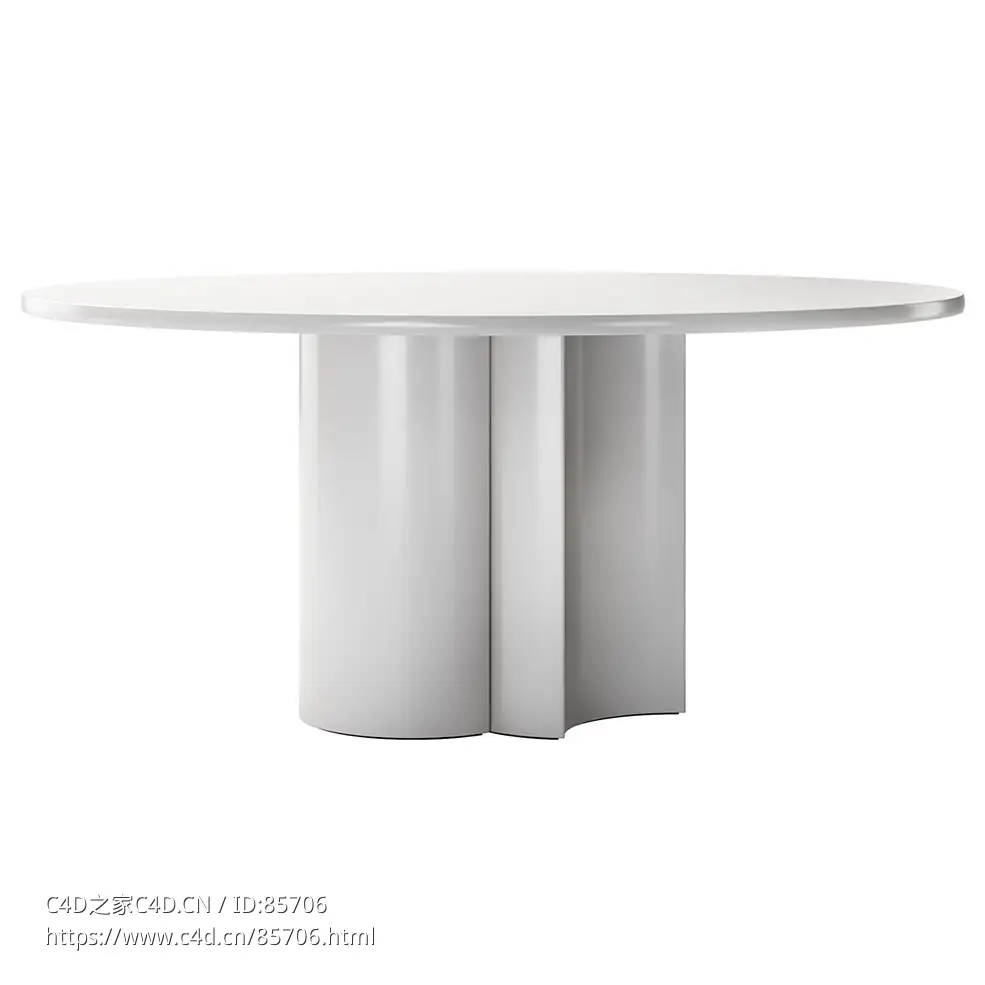 赞诺塔圆形餐桌现代餐桌3D模型素材下载Bol Round Table by Zanotta - C4D之家 - 0532.jpg