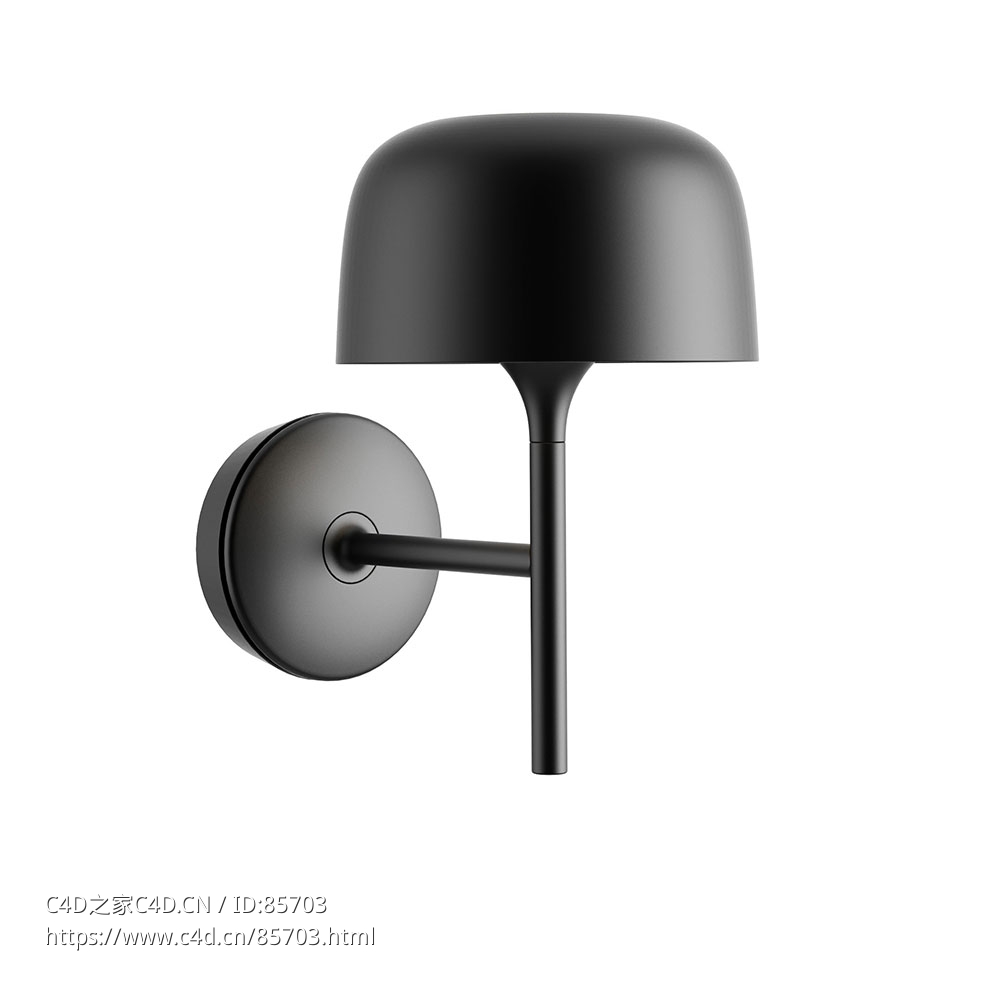 博尔A01壁灯墙面照明3D模型素材下载Bol A01 Wall Light by Bover - C4D之家 - 0529.jpg