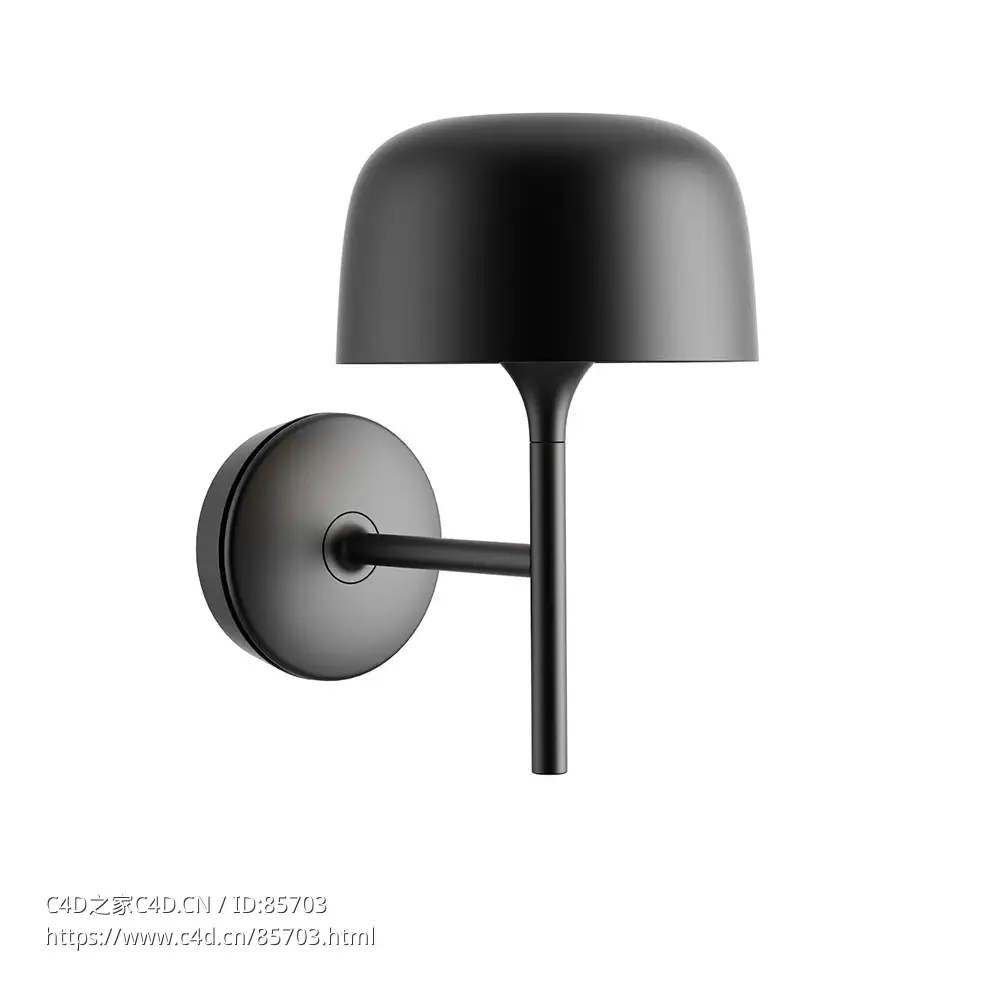 博尔A01壁灯墙面照明3D模型素材下载Bol A01 Wall Light by Bover - C4D之家 - 0529.jpg