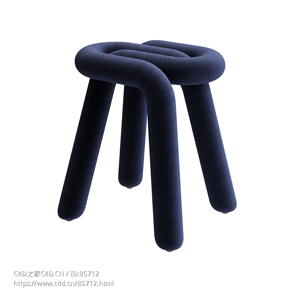 胡子品牌粗犷凳子休闲凳子3D模型素材下载Bold Stool by Moustache - C4D之家 - 0538.jpg