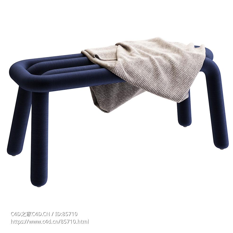 胡子品牌粗犷长凳休闲座椅3D模型素材下载Bold Bench by Moustache - C4D之家 - 0536.jpg