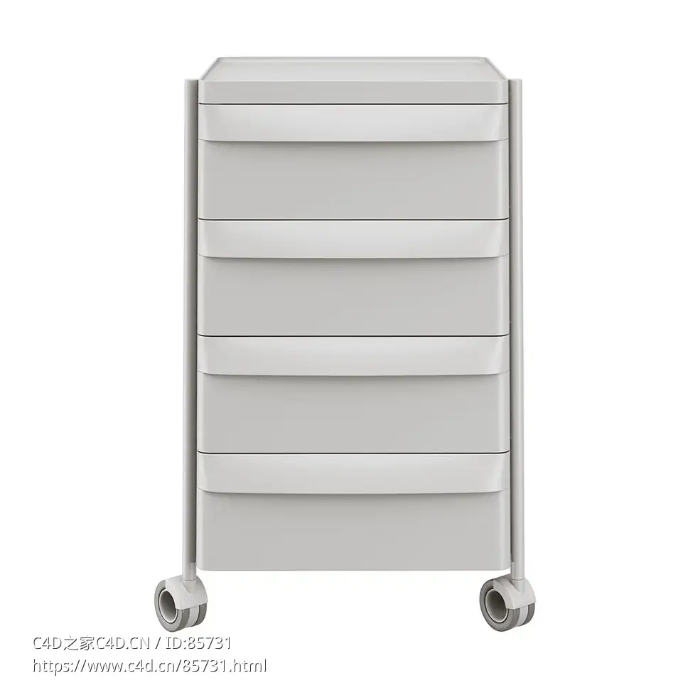 佩德拉利四抽办公抽屉柜办公收纳3D模型素材下载Boxie Office Drawer Unit BXH 4C by P - C4D之家 - 0557.jpg