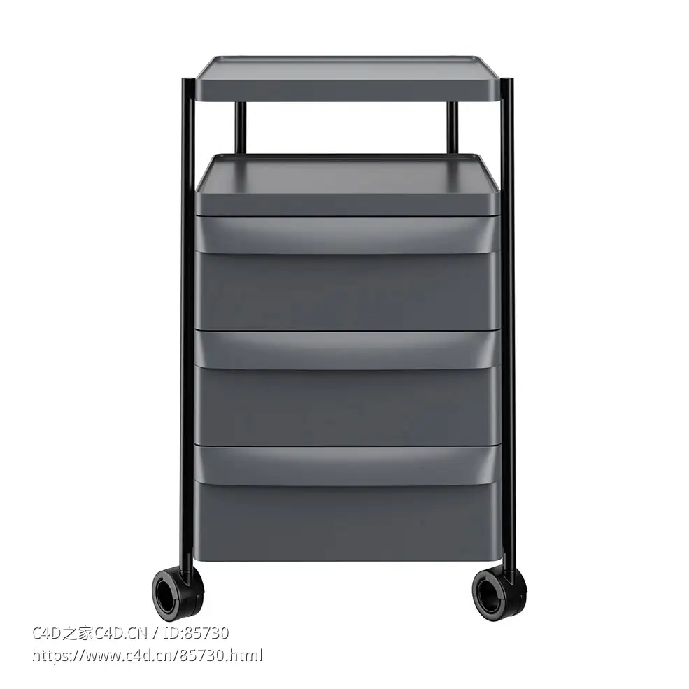 佩德拉利三抽办公抽屉柜办公收纳3D模型素材下载Boxie Office Drawer Unit BXH 3C by P - C4D之家 - 0556.jpg