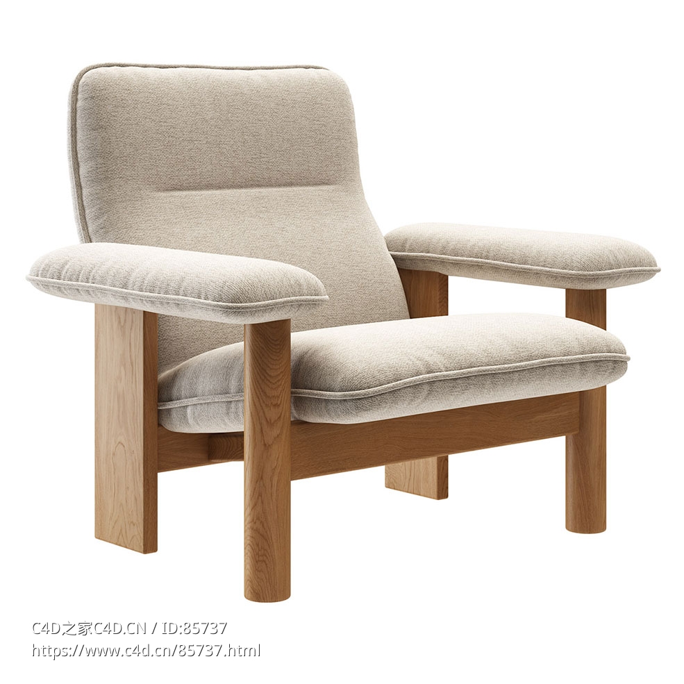菜单品牌巴西利亚休闲椅休闲座椅3D模型素材下载Brasilia Lounge Chair by Menu - C4D之家 - 0563.jpg