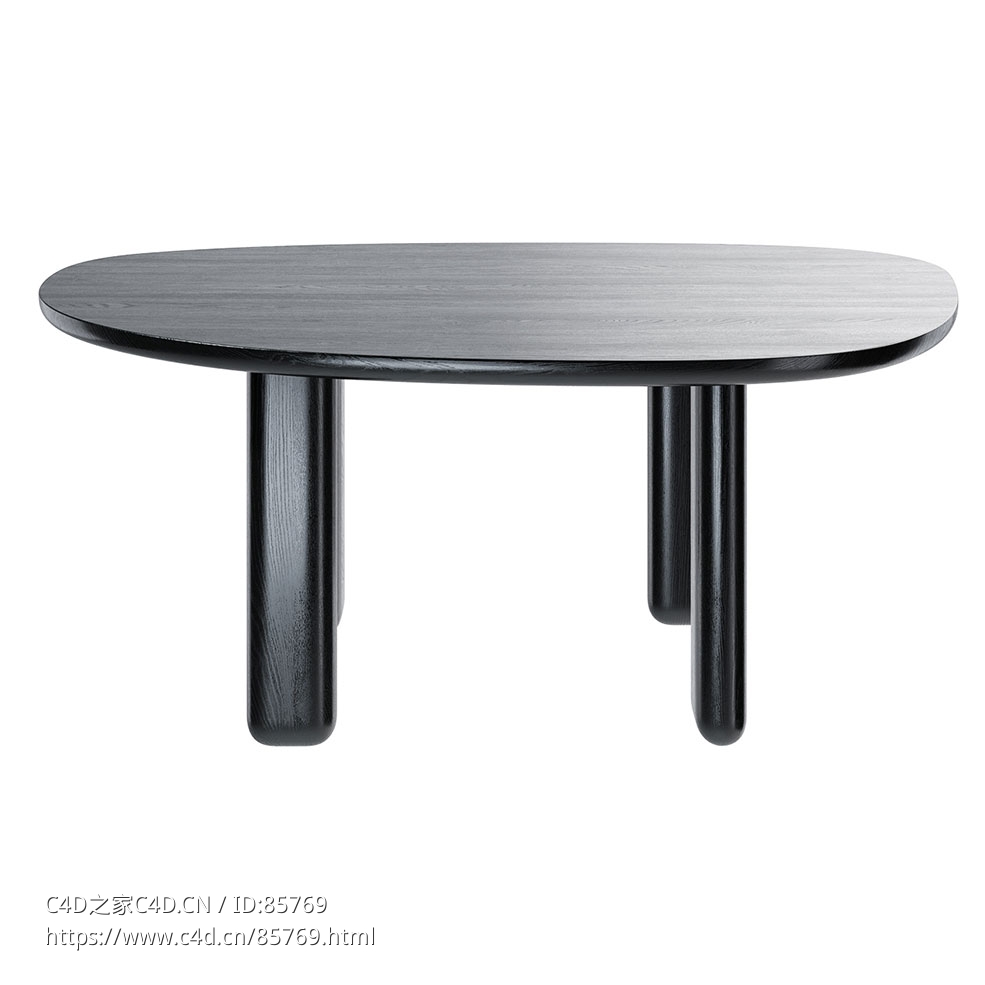 刘玖生活系列卡尤不规则餐桌185餐桌3D模型素材下载Caillou Table Irregular 185 by Li - C4D之家 - 0595.jpg