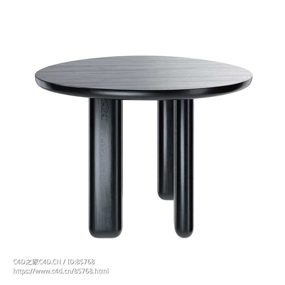 刘玖生活系列卡尤不规则餐桌100餐桌3D模型素材下载Caillou Table Irregular 100 by Li - C4D之家 - 0594.jpg