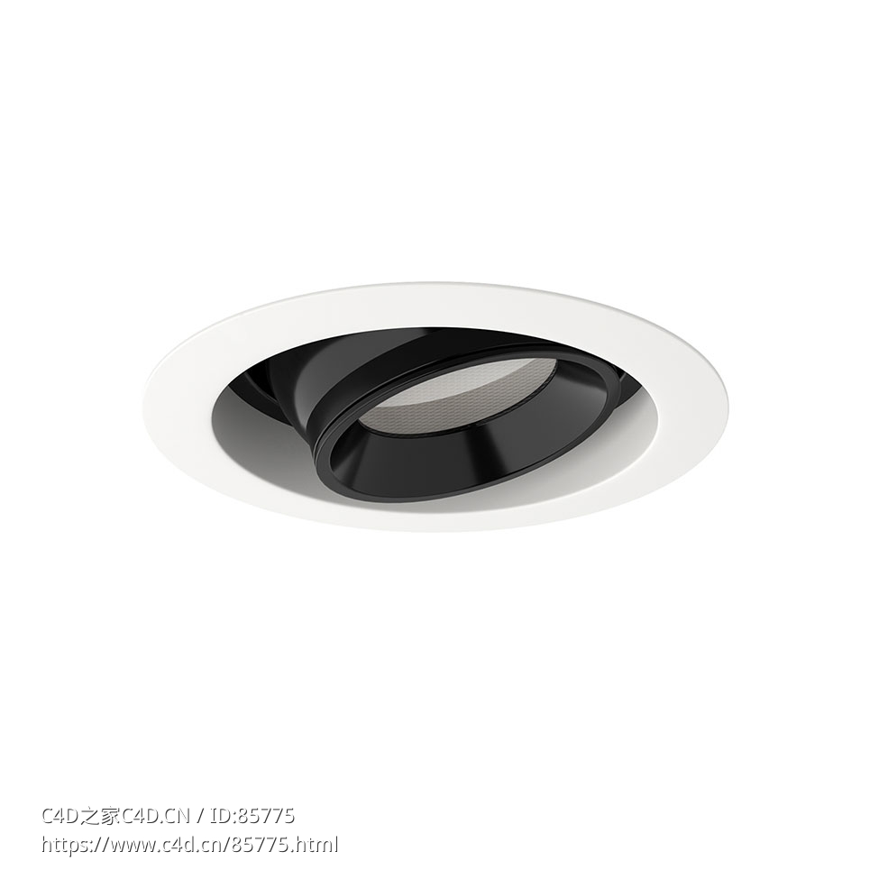 光之光2.7嵌入式筒灯3D模型素材下载Came 2.7 Recessed Downlight by Luce&Light