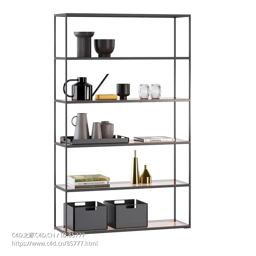 克里斯汀书架展示柜3D模型素材下载Cameo Bookcase by Christine Kroncke - C4D之家 - 0603.jpg