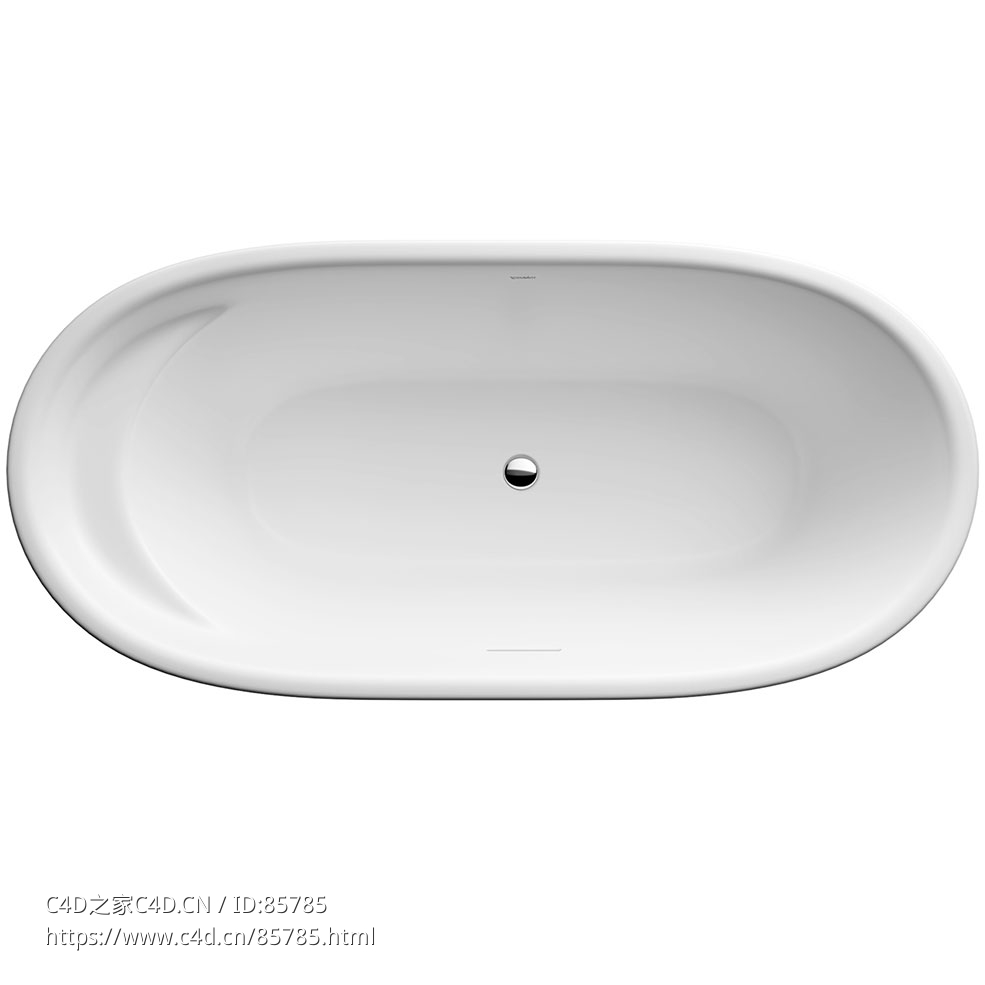 杜拉维特独立式浴缸3D模型素材下载Cape Cod Bathtub Freestanding by Duravit - C4D之家 - 0611.jpg