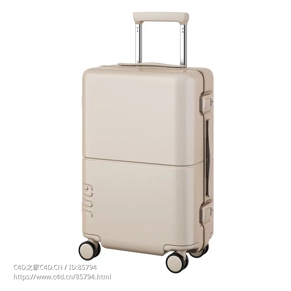 七月旅行箱3D模型素材下载Carry On Trunk Luggage by July