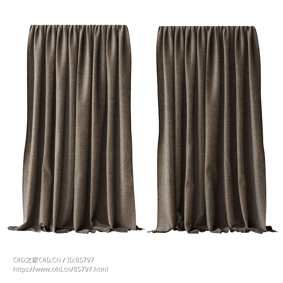科瓦特252窗帘3D模型素材下载Casa 252 Curtain by Kvadrat