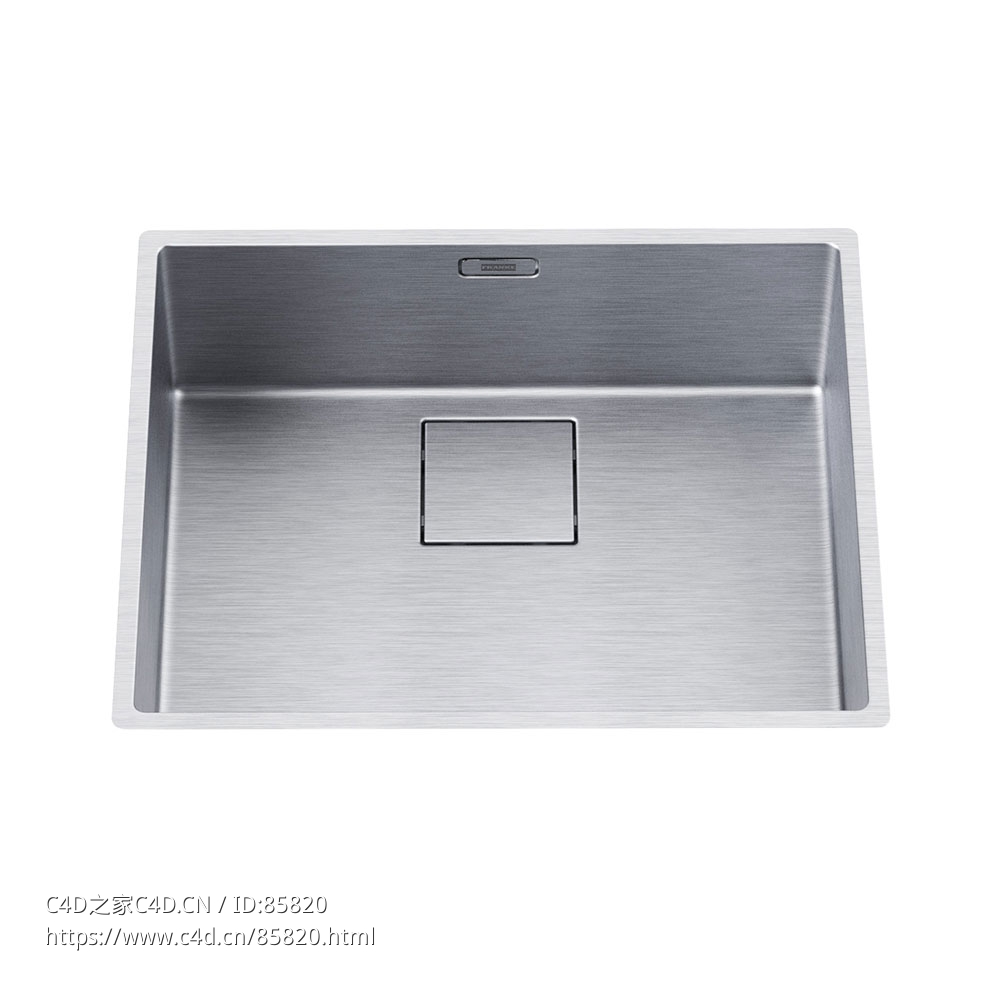 弗兰克厨房水槽3D模型素材下载Centinox Kitchen Sink by Franke