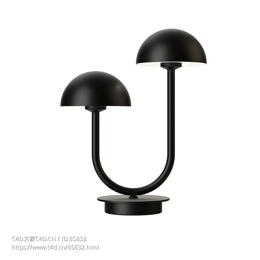 卢克斯坎布拉蘑菇台灯3D模型素材下载Champignon Table Lamp by Luxcambra