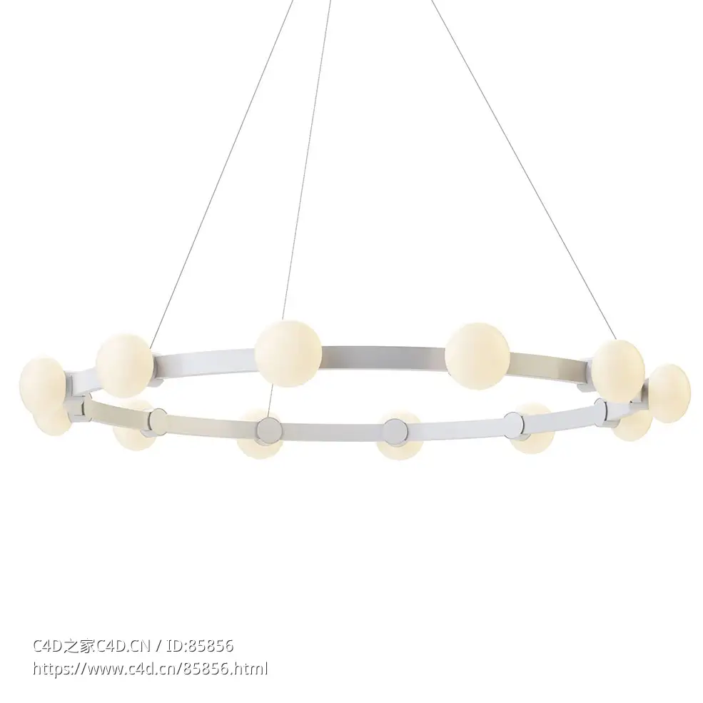 丰富明亮6-12枝吊灯3D模型素材下载Cinema 6 12 Chandelier by Rich Brilliant Willing