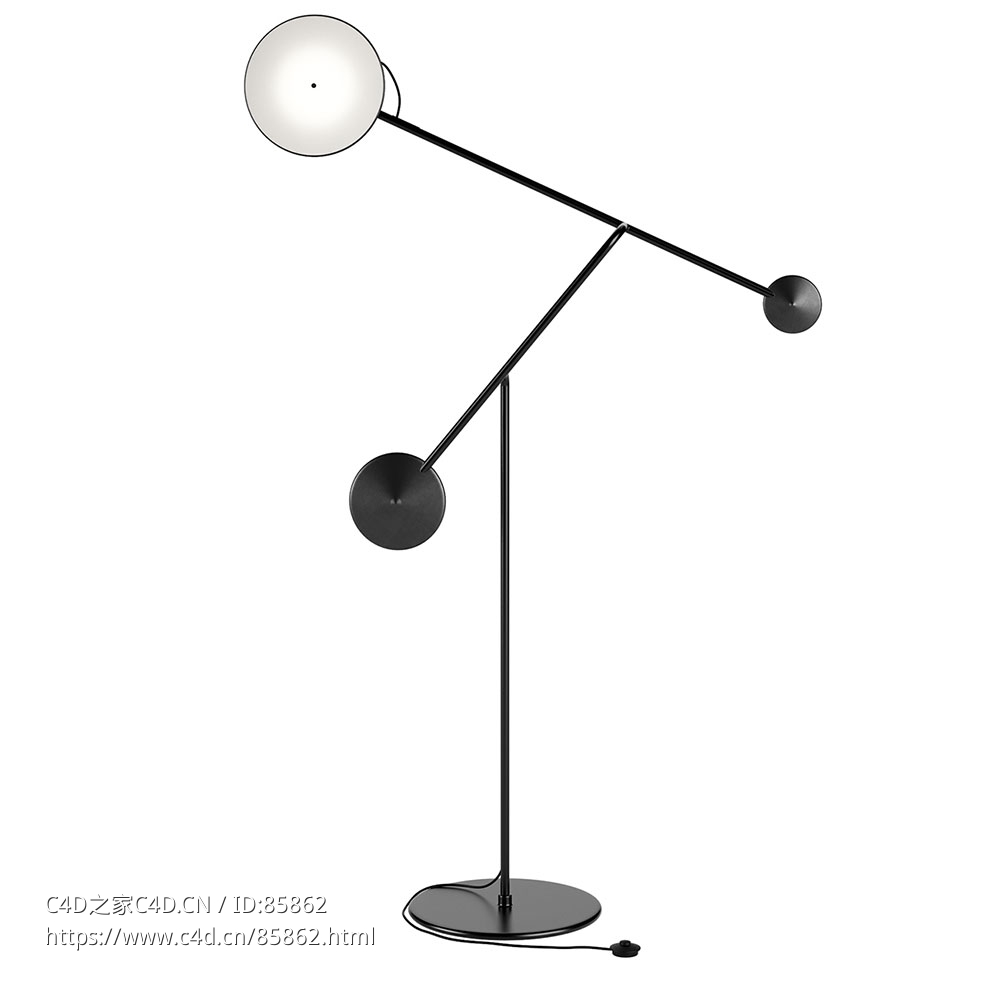 丽尼罗塞特动力落地灯3D模型素材下载Cinetique Floor Lamp by Ligne Roset