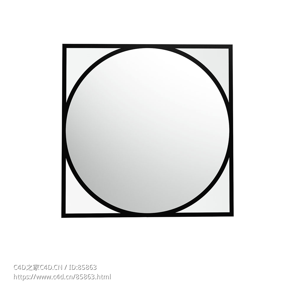 德克努特圆形镜子3D模型素材下载Circo Mirror by Deknudt Mirrors - C4D之家 - 0689.jpg