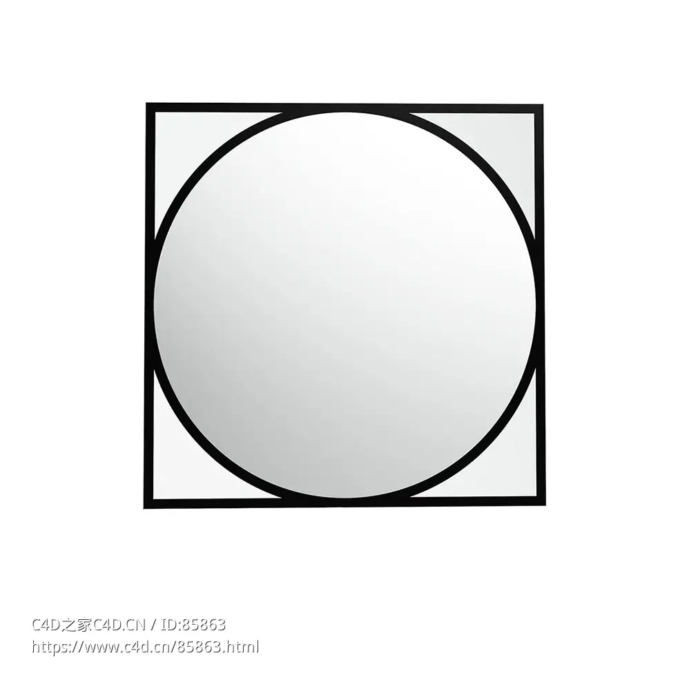 德克努特圆形镜子3D模型素材下载Circo Mirror by Deknudt Mirrors - C4D之家 - 0689.jpg