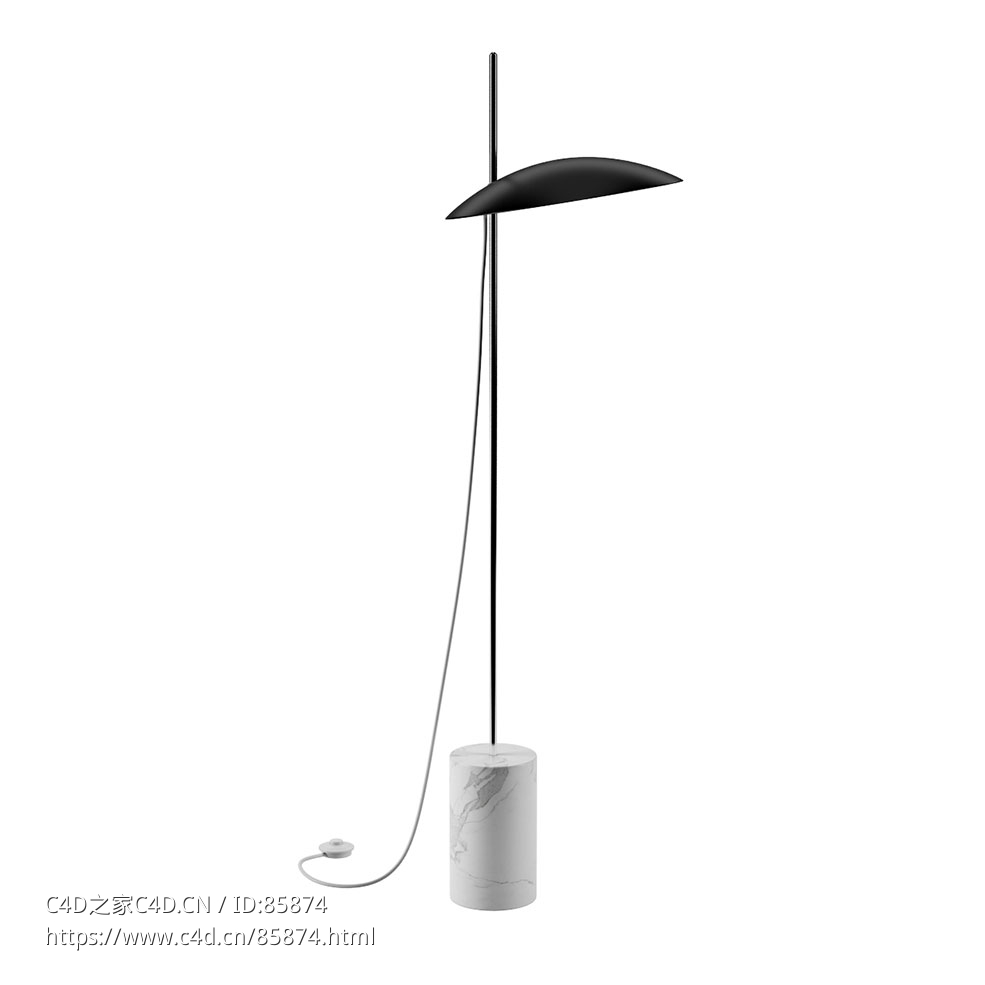 创新蛤蜊落地灯3D模型素材下载Clam Floor Lamp by Inventive - C4D之家 - 0700.jpg