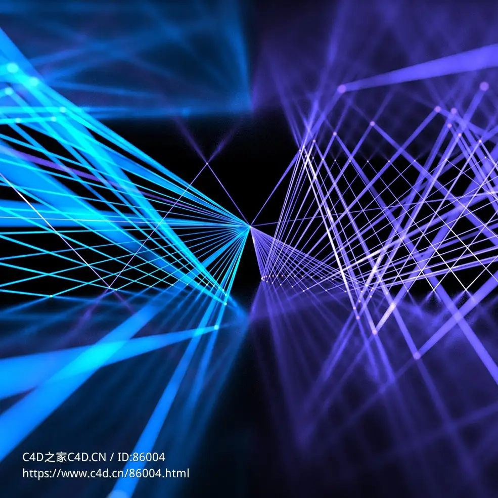 Cinema 4D R19-2023兼容激光效果动画素材 | 专业级蓝紫色科技线条网络可视化工程MeshTools-mtRayline_Laser_Show_R19-2023 - C4D之家 - MeshTools-mtRayline_Laser_Show_R19-2023.jpg
