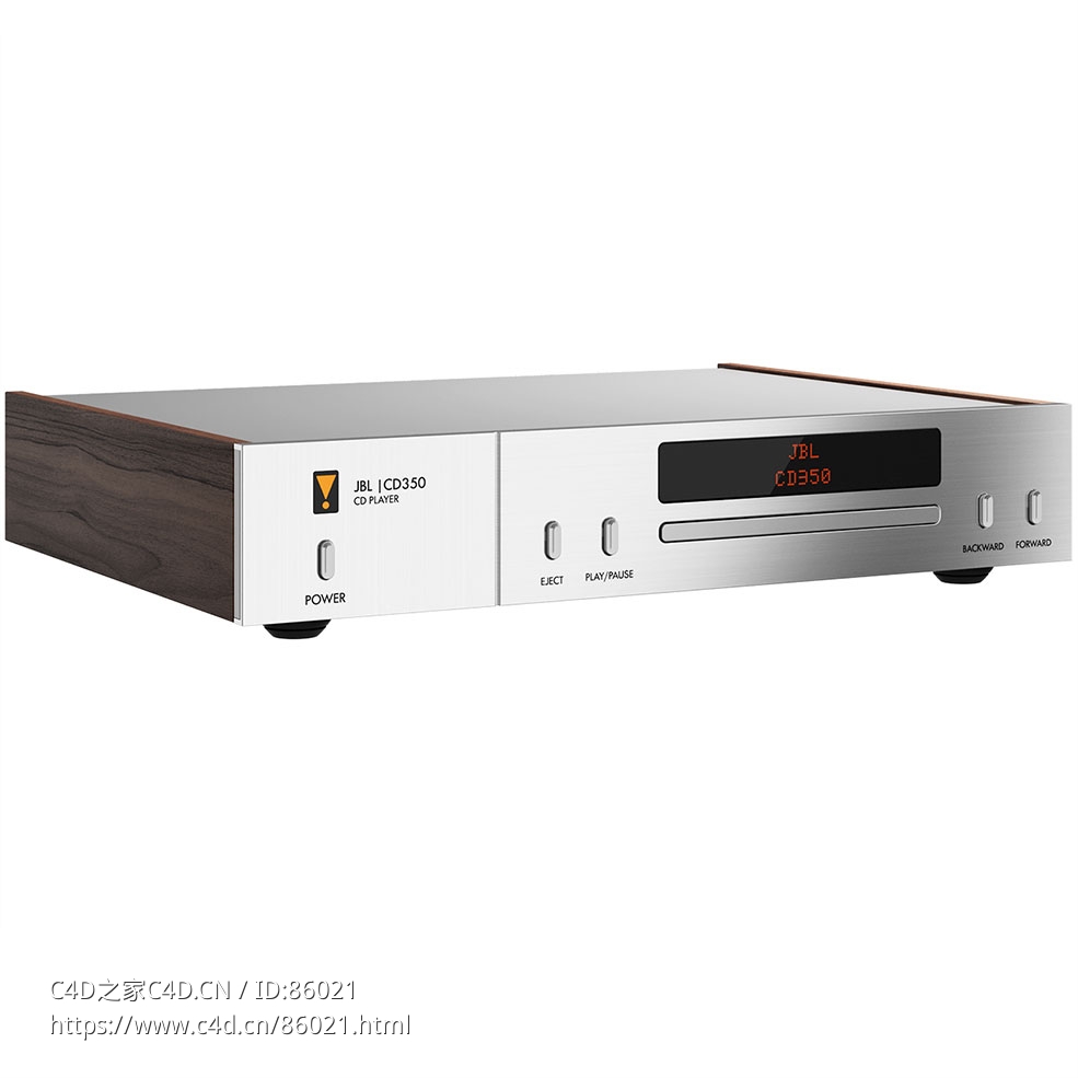 JBL经典CD350 CD播放机3D模型素材下载Classic CD350 CD Player by JBL