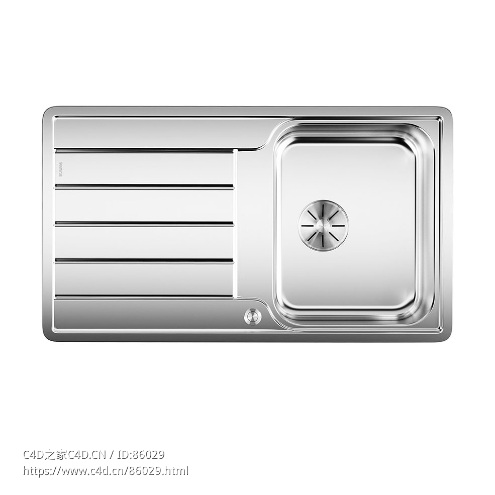 Blanco克拉西莫嵌入式厨房水槽3D模型素材下载Classimo S-IF Kitchen Sink by Blanco