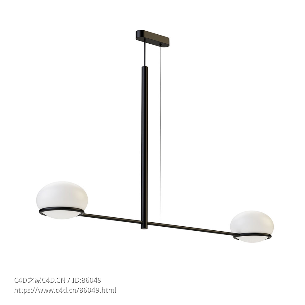 Leds C4可可双头吊灯3D模型素材下载Coco Double Suspended Light by Leds C4 - C4D之家 - 0731.jpg