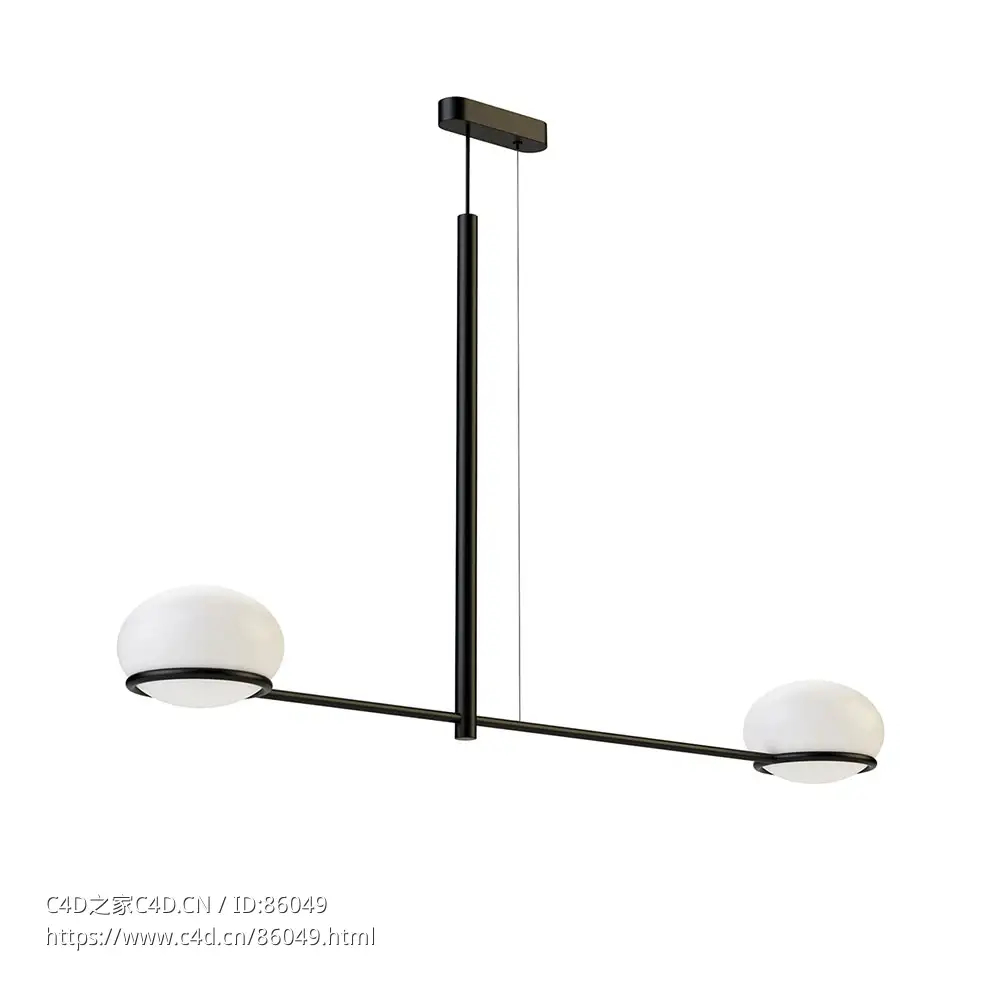 Leds C4可可双头吊灯3D模型素材下载Coco Double Suspended Light by Leds C4 - C4D之家 - 0731.jpg