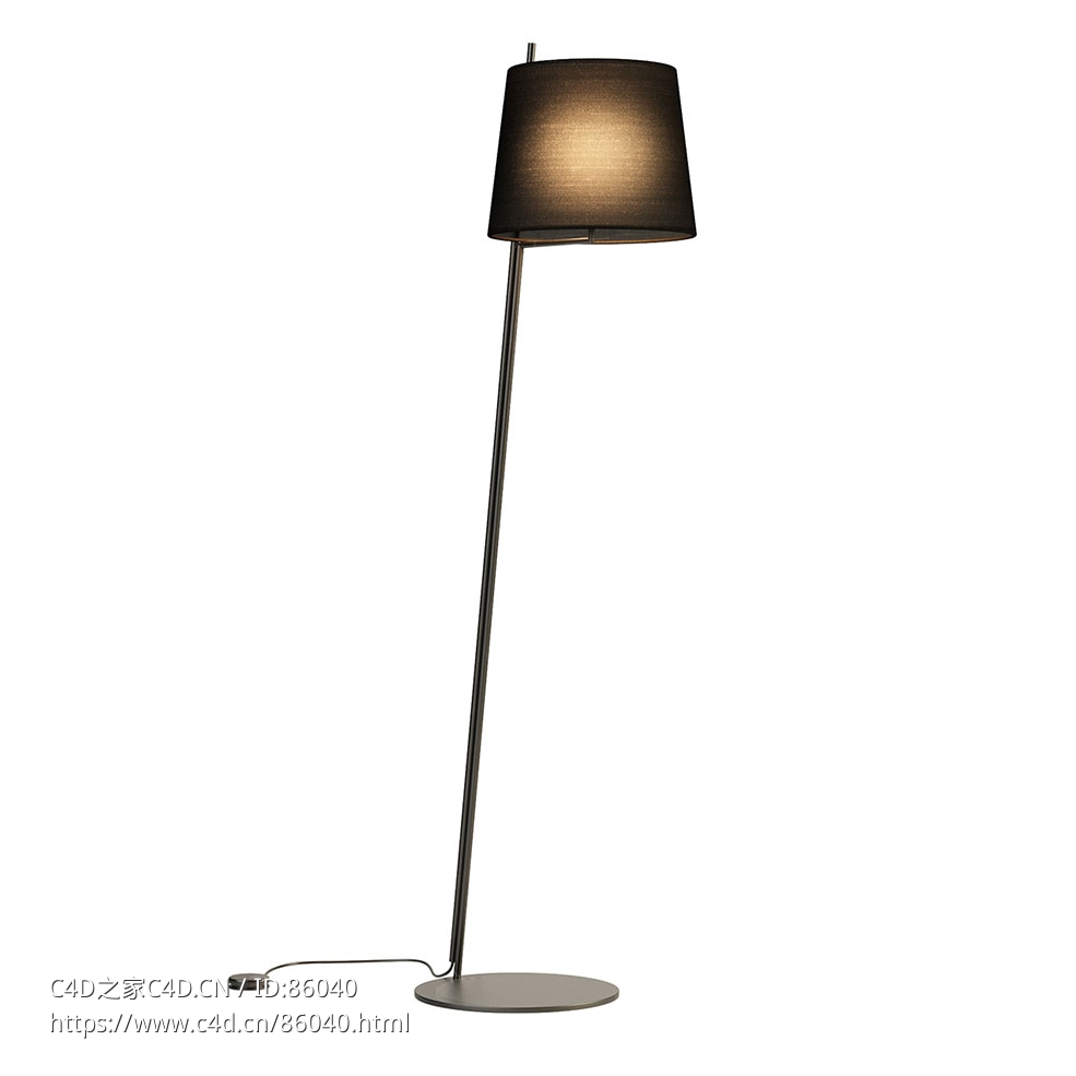 Leds C4落地灯夹3D模型素材下载Clip Floor Lamp by Leds C4 - C4D之家 - 0722.jpg