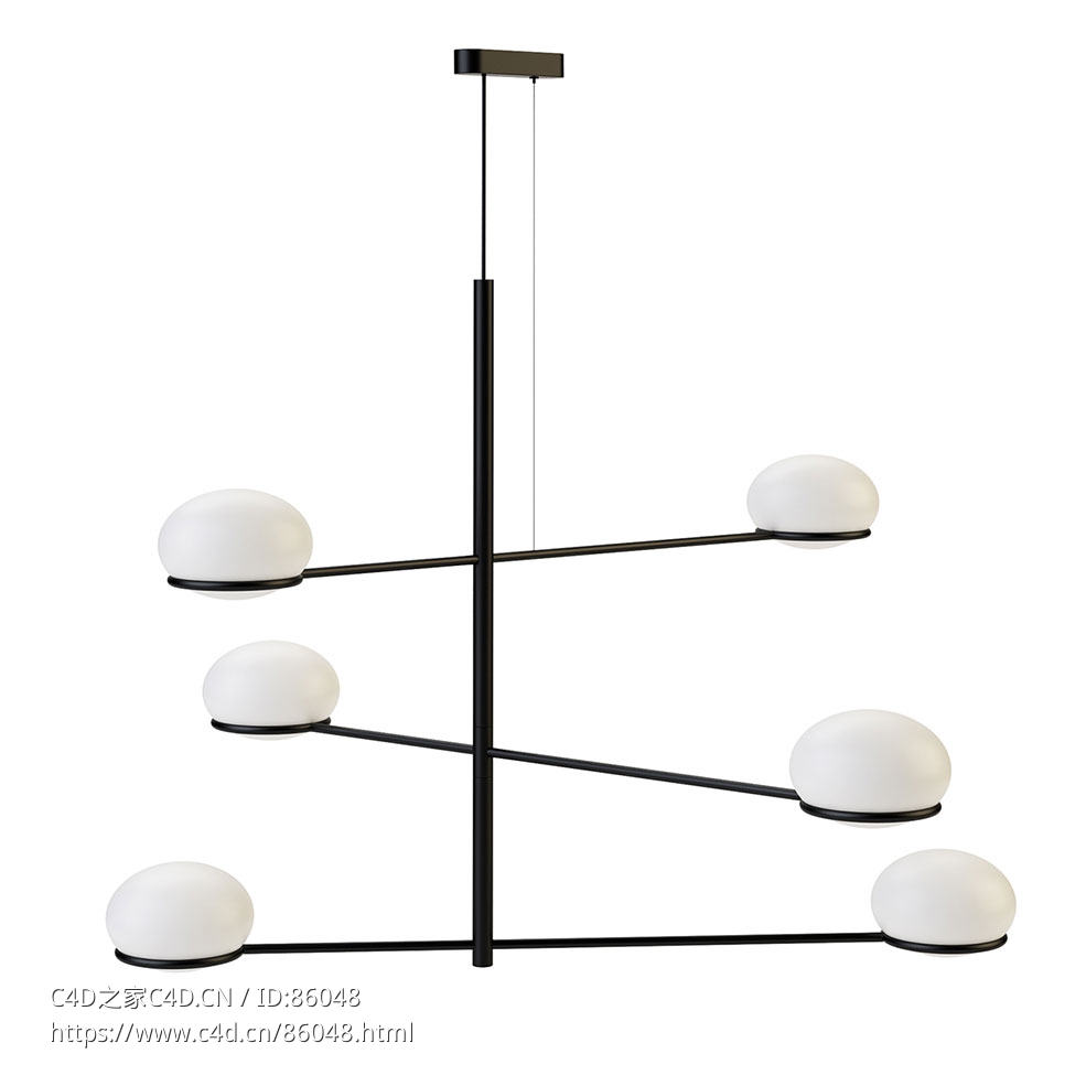 Leds C4可可吊灯3D模型素材下载Coco Chandelier by Leds C4 - C4D之家 - 0730.jpg