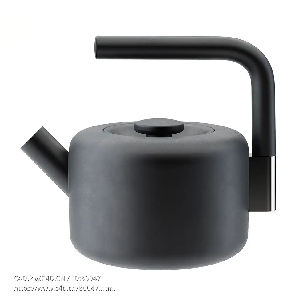 Fellow克莱德炉灶茶壶3D模型素材下载Clyde Stovetop Tea Kettle by Fellow