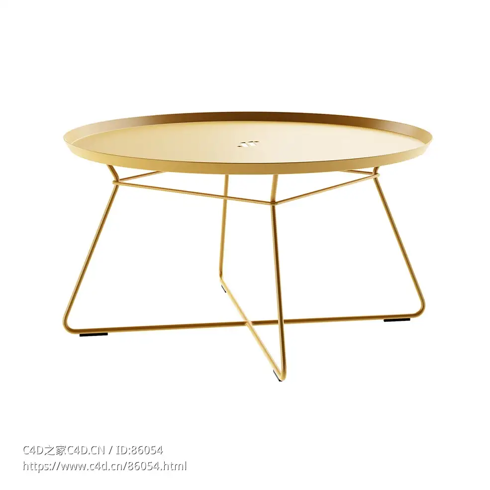 Freifrau室内外特大咖啡桌3D模型素材下载Coffee Table In and Outdoor XL by Freifrau