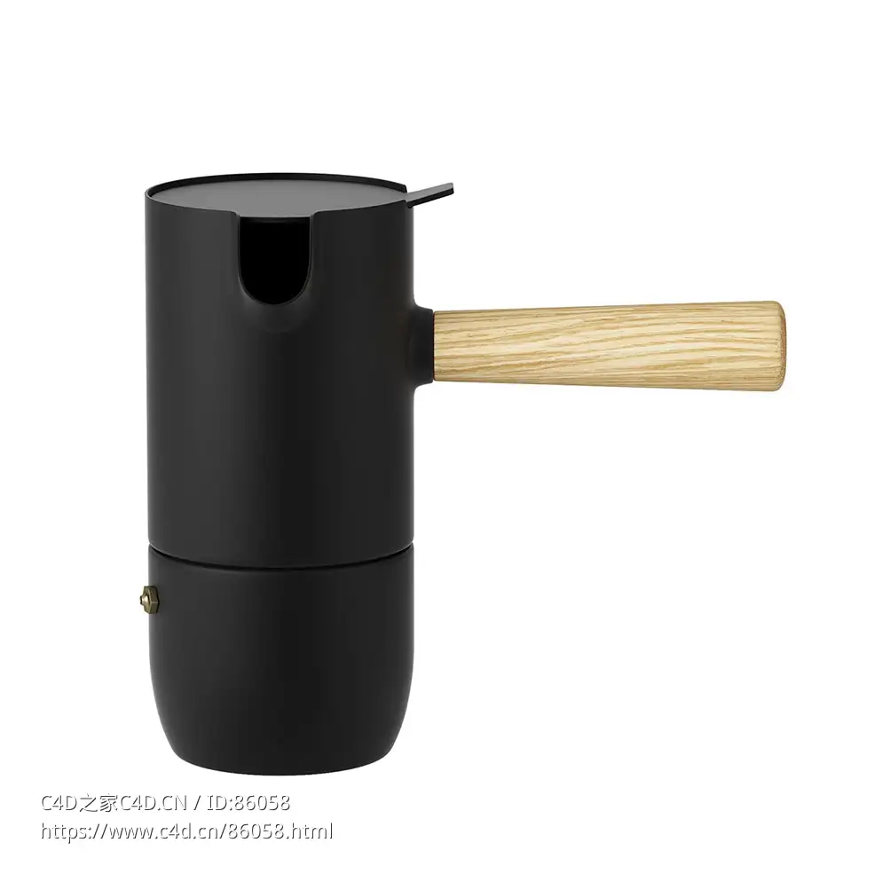 Stelton领口系列浓缩咖啡机3D模型素材下载Collar Espresso Maker by Stelton