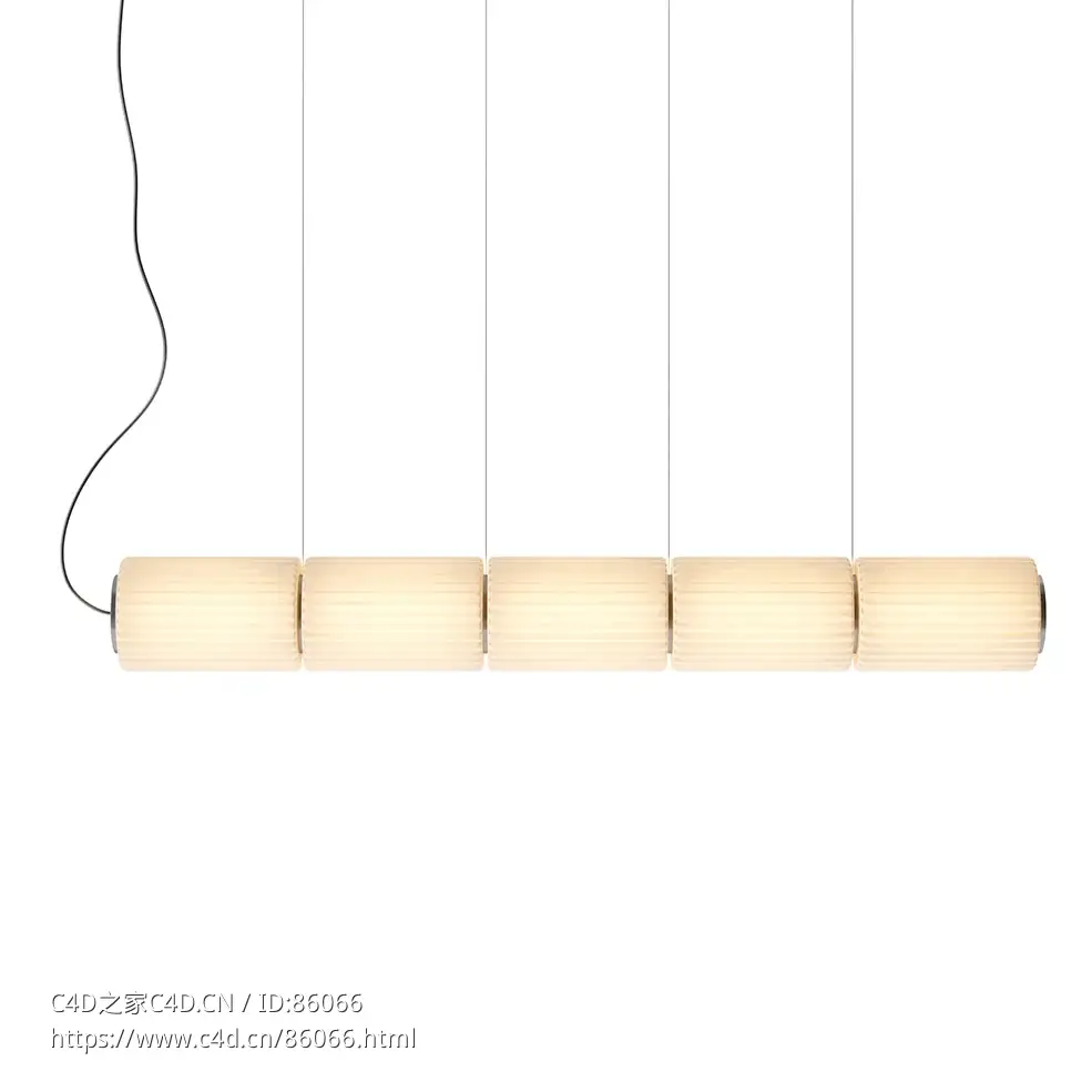 ANDlight 175横向五头柱形吊灯3D模型素材下载Column 175 Pendant Lamp Horizontal 5 b