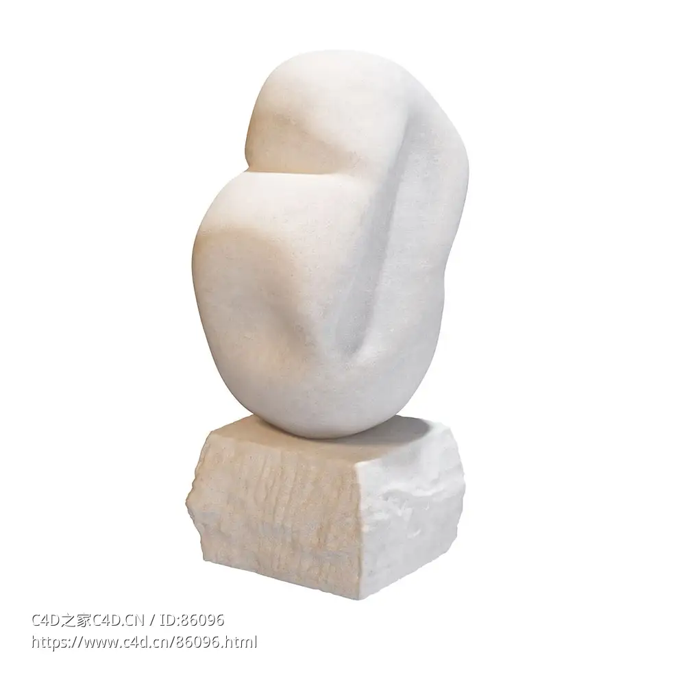 Kristina Dam Studio轮廓雕塑（大）3D模型素材下载Contour Sculpture L by Kristina D
