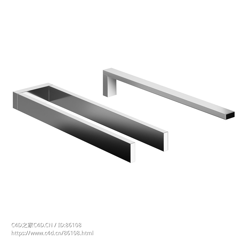 Decor Walther合约系列HTH毛巾杆3D模型素材下载Contract Towel Rail HTH by Decor Wal