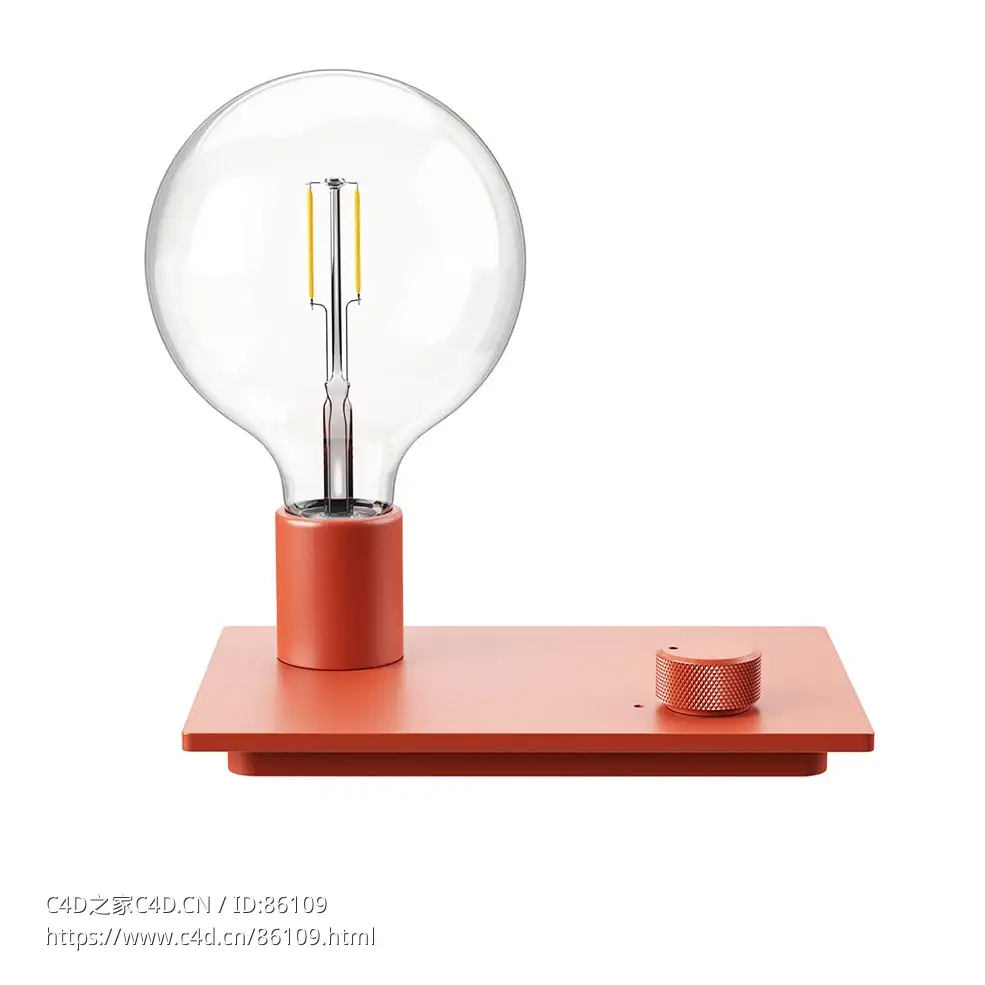 Muuto控制台灯3D模型素材下载Control Table Lamp by Muuto