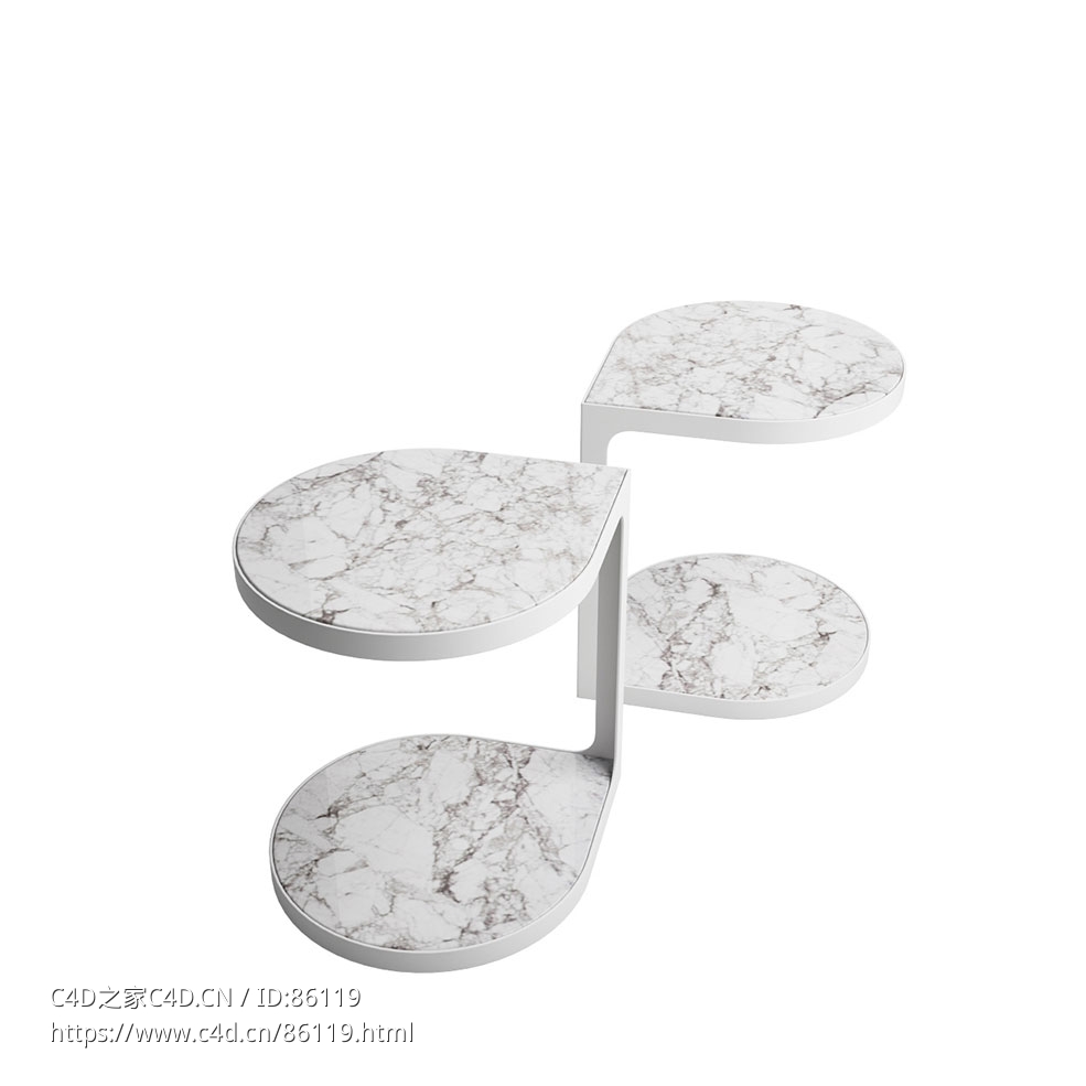 Coot桌子 (餐桌)3D模型素材下载Coot Table by Tacchini - C4D之家 - 0801.jpg