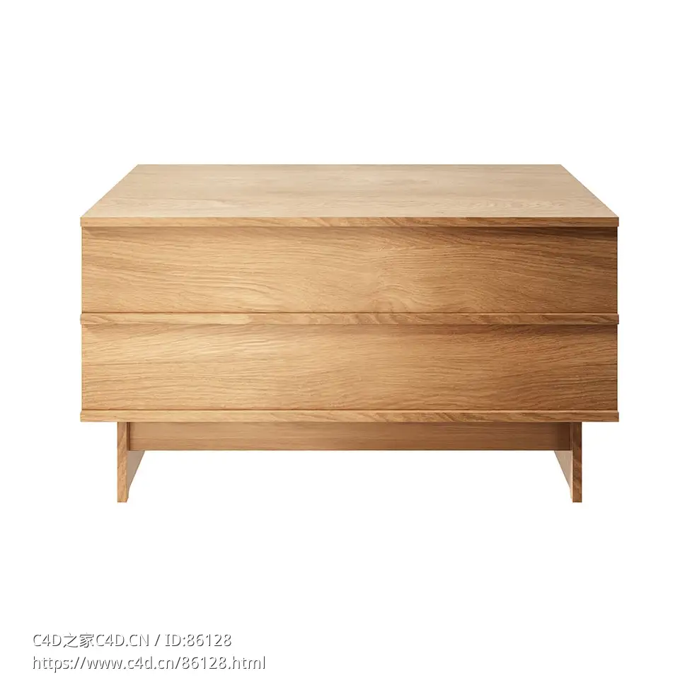 相关储物长凳 (收纳家具)3D模型素材下载Correlations Storage Bench by We Do Wood