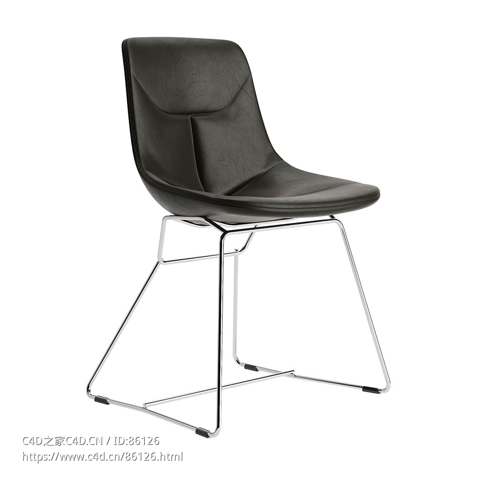 科里纳座椅 (休闲椅)3D模型素材下载Corina Chair by Zanotta - C4D之家 - 0808.jpg