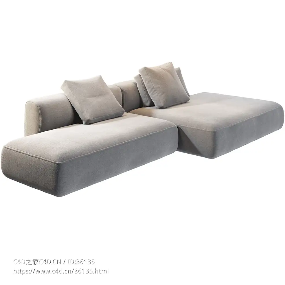 舒适模块沙发2号 (组合沙发)3D模型素材下载Cosy Modular Sofa 2 by MDF Italia - C4D之家 - 0817.jpg