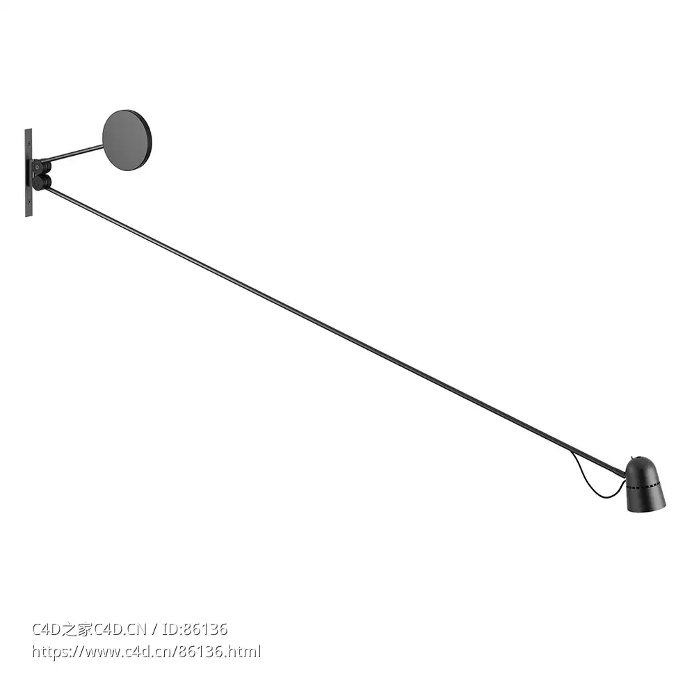 平衡壁灯 (照明灯具)3D模型素材下载Counterbalance Wall Lamp by Luceplan - C4D之家 - 0818.jpg