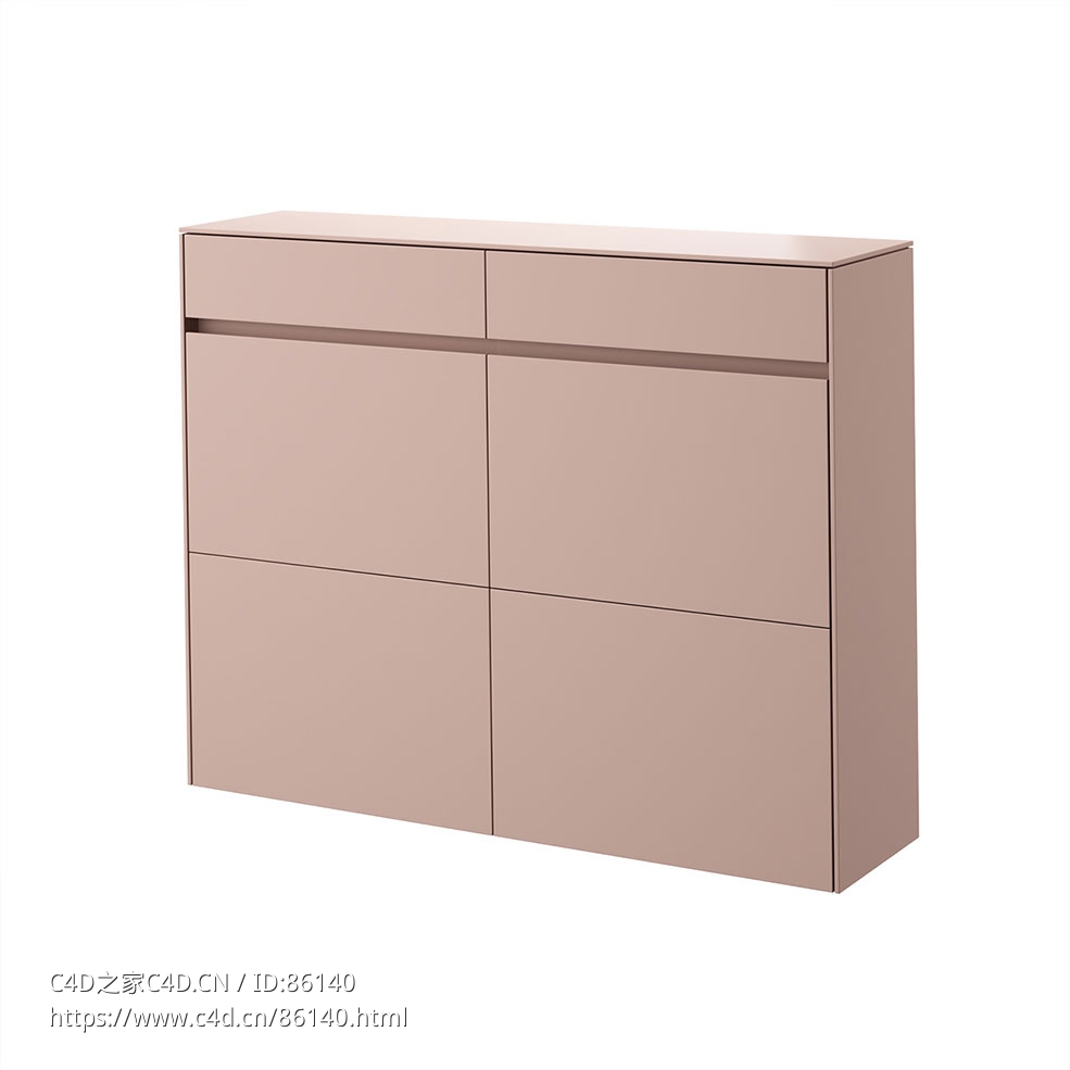 封面鞋柜 (收纳家具)3D模型素材下载Cover Shoe Cupboard by Schonbuch