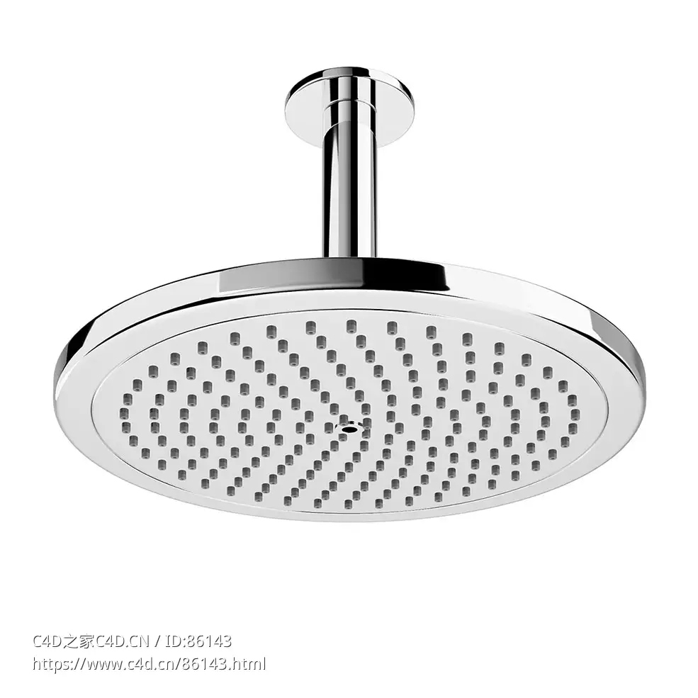 克罗马280顶置花洒 (淋浴设备)3D模型素材下载Croma Ceiling Overhead Rain Shower 280