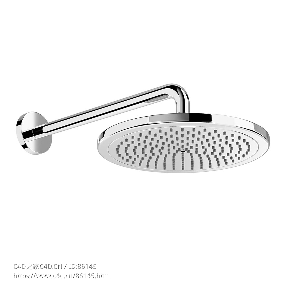 克罗马280壁挂花洒 (淋浴设备)3D模型素材下载Croma Wall Overhead Rain Shower 280 by
